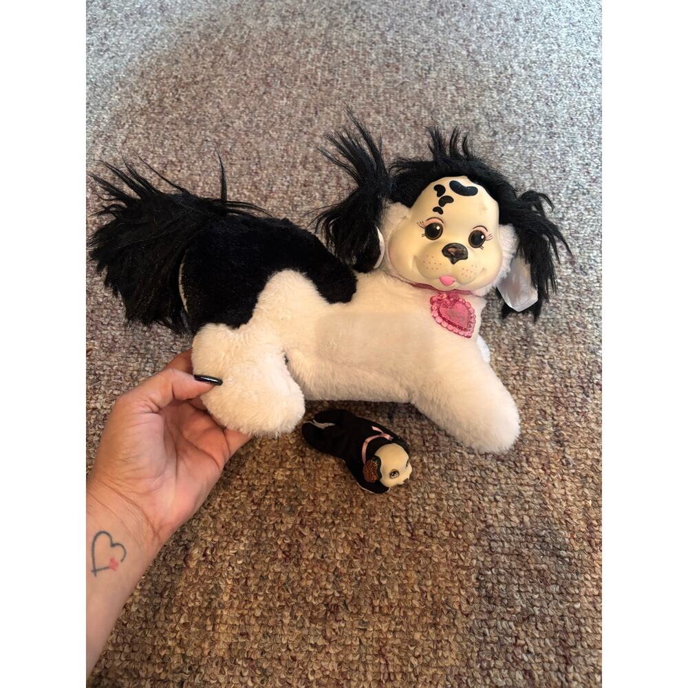Hasbro Puppy Surprise Dog With 1 Puppy Black And White